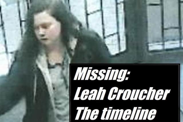 Missing Leah Croucher, the timeline
