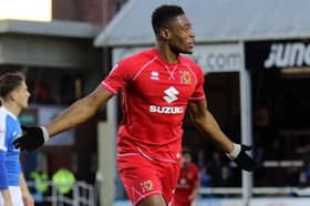 Chuks Aneke scored twice in the 4-0 win over Peterborough