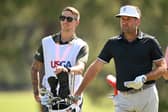 Carl Baker with Robert Rock at the US Open
