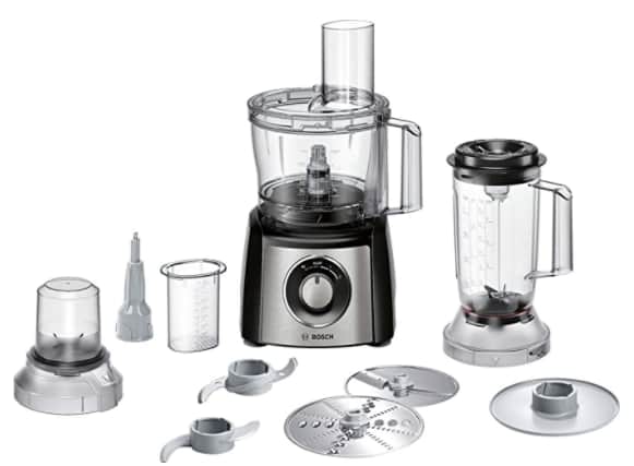 Bosch MutiTalent3 MCM3501MGB Food Processor, Plastic, 800W - Black