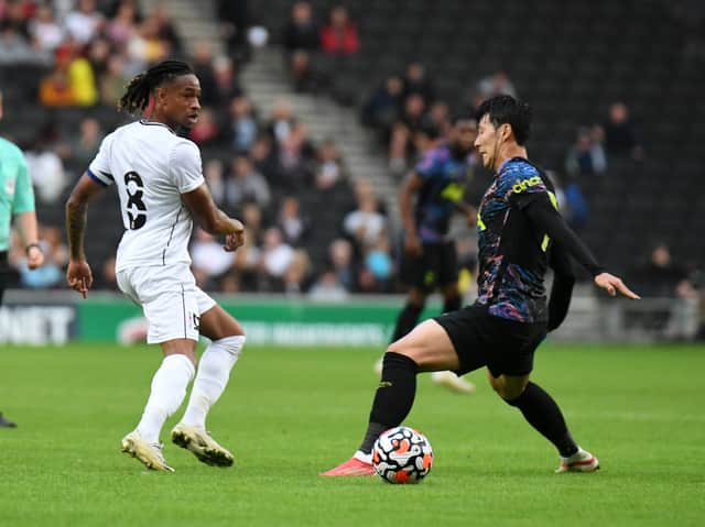 <p>David Kasumu was subject to a bid from Huddersfield Town late in the transfer window, but MK Dons rejected their approach. The midfielder has been ruled out all season with a hamstring problem</p>