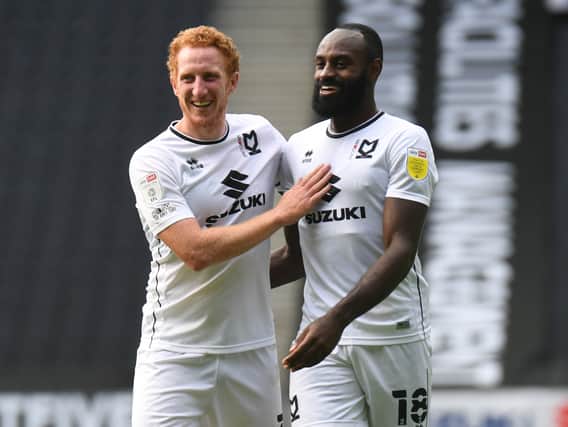 Hiram Boateng’s redemption story at MK Dons has been a great one. Cast out by Russell Martin, he scored on his Dons comeback and netted the equaliser against Cheltenham last week too.
