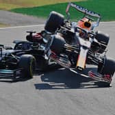 Max Verstappen disagreed with his penalty after stewards deemed he was to blame for the crash with Lewis Hamilton at the Italian Grand Prix