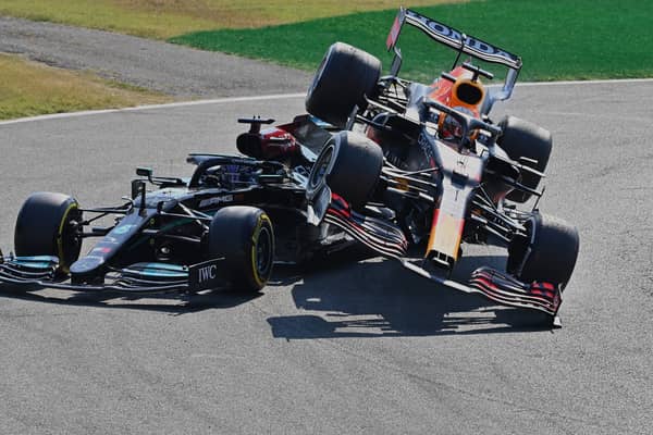 Max Verstappen disagreed with his penalty after stewards deemed he was to blame for the crash with Lewis Hamilton at the Italian Grand Prix
