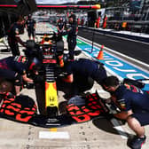 Red Bull’s Max Verstappen will start from the back of the grid on Sunday after taking an engine penalty for the Russian Grand Prix