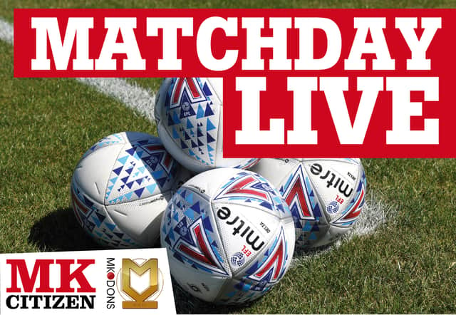 <p>MK Dons take on Oxford United at Stadium MK this afternoon</p>