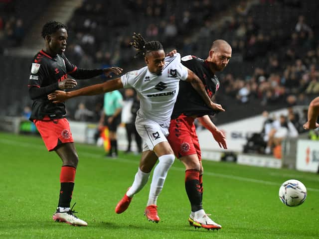 <p>David Kasumu said his injury could not have come at a worse time, missing the first 10 games of the season, but he is now back and raring to go for MK Dons </p>