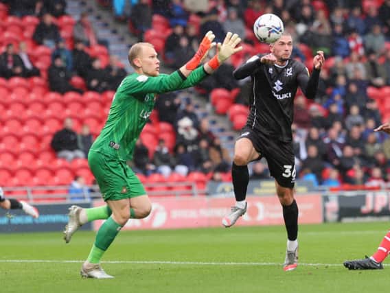 Max Watters was starved of clear-cut chances against Doncaster Rovers on Saturday