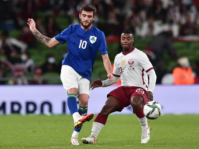 <p>Replublic of Ireland international Troy Parrott came on as a substitute against both Azerbaijan and Qatar this week</p>