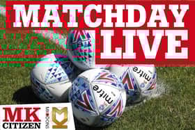 MK Dons are in action against Ipswich Town this afternoon 