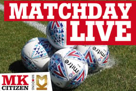 MK Dons are in action against Port Vale this afternoon 