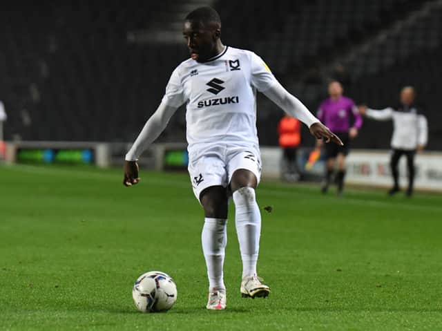 <p>Brooklyn Ilunga has made four appearances for MK Dons</p>