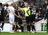 Dons’ head coach Liam Manning was unimpressed with the performance of referee Chris Sarginson and his assistants during the 3-0 defeat to Rotherham United on Saturday
