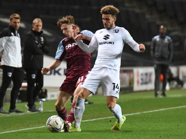 <p>Josh Martin says he is learning a lot at MK Dons - not just a new position, but also the harsh realities of first team football</p>