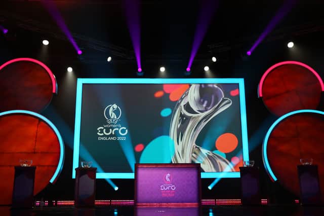 The stage set for the Euro 2022 draw in Manchester