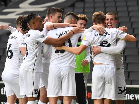 MK Dons were 4-1 winners last time they were in League One action, beating Cambridge United at Stadium MK 