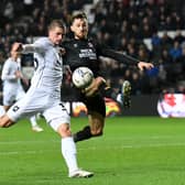 Max Watters has scored give goals in his last five outings for MK Dons, including a brace against Cambridge United last weekend