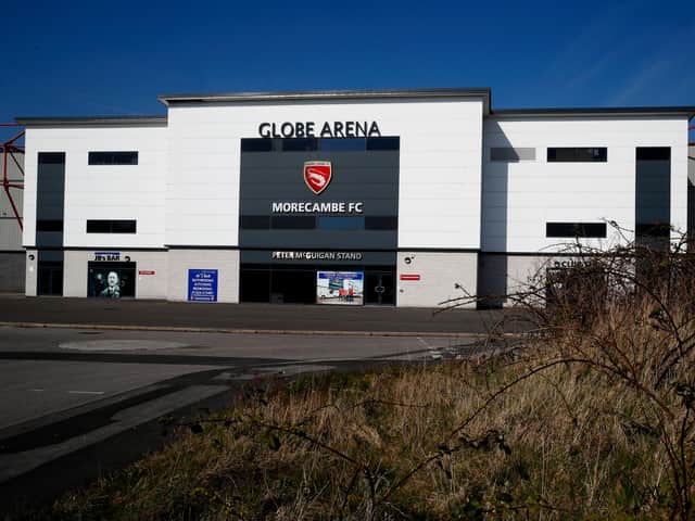 <p>Morecambe’s Globe Arena</p>