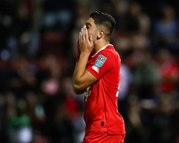 Leyton Orient’s Ruel Sotiriou missed the first penalty in the shoot-out while all other nine takers scores as MK Dons progressed in the Papa John’s Trophy
