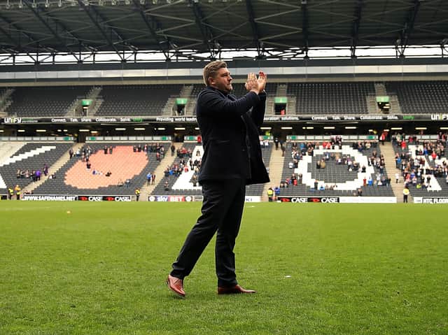<p>Karl Robinson is no stranger to Stadium MK or some of the other picturesque spots in Milton Keynes either!</p>