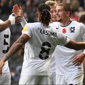 Max Watters netted seven goals during his spell on loan with MK Dons