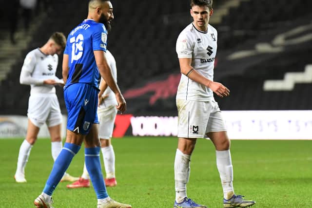 O’Riley cut a frustrated figure against Gillingham on Saturday