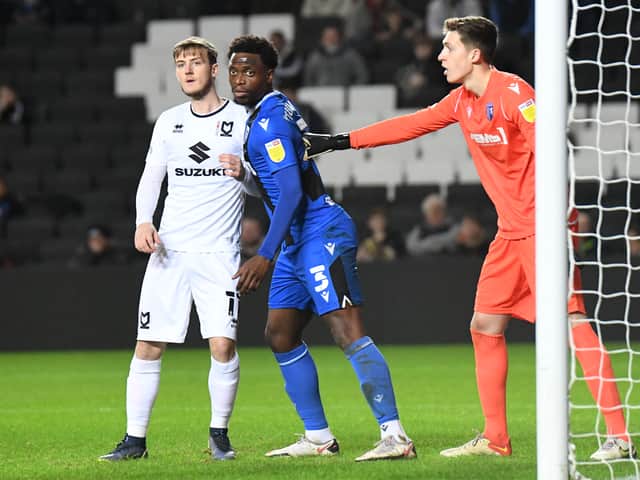 <p>Dons striker Charlie Brown has moved to League One side Cheltenham Town</p>