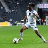 Peter Kioso in action for MK Dons