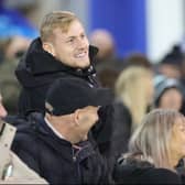 Harry Darling was in the crowd at Fratton Park after injury ruled him out of MK Dons’ win over Portsmouth on Saturday. He has been linked with a move to Swansea this week.