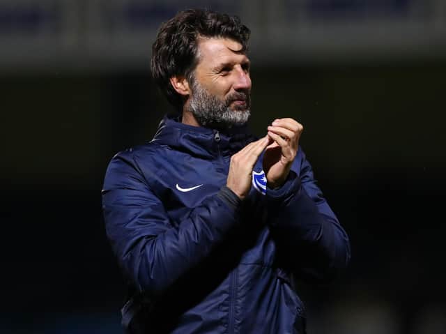 <p>Portsmouth manager Danny Cowley</p>
