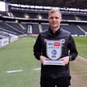 Liam Manning collected his second Manager of the Month prize, adding January to his September trophy