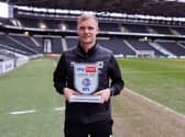 Liam Manning collected his second Manager of the Month prize, adding January to his September trophy