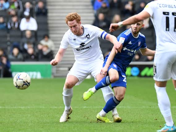 Dean Lewington felt Dons lost control in the second half and it prevented them from causing more problems for Ipswich Town on Saturday at Stadium MK