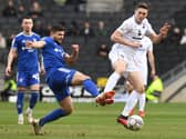 Conor Coventry threw himself into plenty of challenges like this against Ipswich Town on Saturday