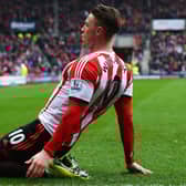Connor Wickham celebrates scoring against Cardiff City during his Sunderland days