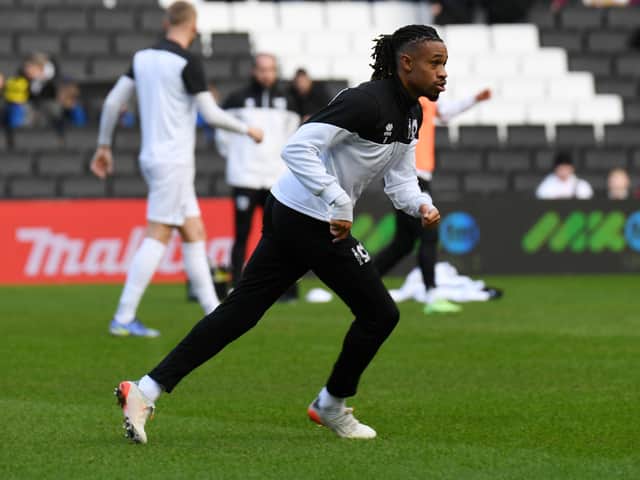 <p>David Kasumu has been limited to just 15 appearances this season</p>