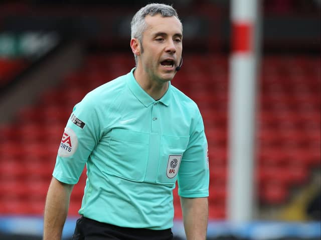 Referee Sebastian Stockbridge came under fire from Bolton manager Ian Evatt at Stadium MK