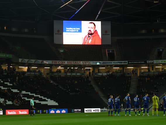 Pictures of Dons supporter Max Geramisov were shown on the screens at Stadium MK on Tuesday night. Max is a Ukraine-based MK Dons supporter, and he sent a message of thanks on Twitter.