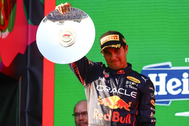 Sergio Perez claimed second in the Australian Grand Prix - his first podium of the season