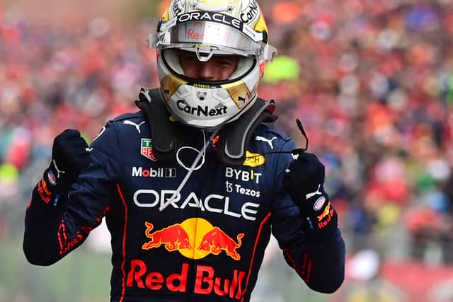 Verstappen celebrates his second win of the season