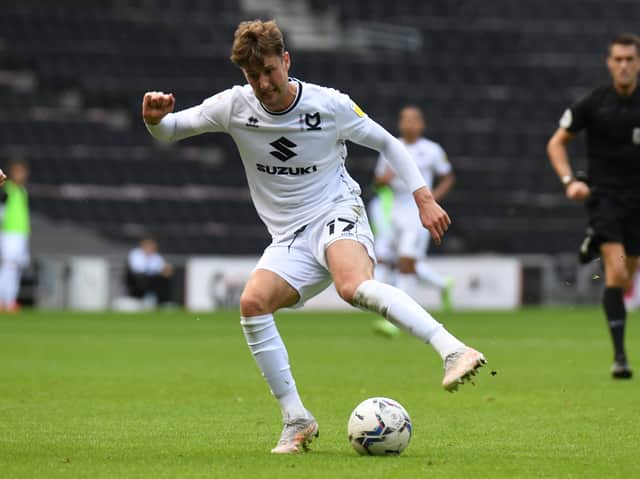<p>Ethan Robson made 23 appearances for MK Dons in the first half of the season before being recalled by Blackpool in January. He was at the MK Dons Awards on Sunday night.</p>