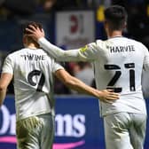 Scott Twine and Daniel Harvie after the 2-0 defeat to Wycombe Wanderers on Thursday. Head coach Liam Manning said his side are not out of the tie yet but will need to dig deep at Stadium MK on Sunday