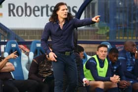 Wycombe Wanderers manager Gareth Ainsworth during his side’s 2-0 win over MK Dons on Thursday. He says the tie is nowhere near over with the return leg at Stadium MK to come on Sunday