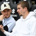 Josh McEachran was joined on the sidelines for the game by former Dons loanee Max Watters. The striker was recalled to parent club Cardiff City in late December after scoring seven goals in 14 matches for MK Dons