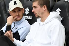 Josh McEachran was joined on the sidelines for the game by former Dons loanee Max Watters. The striker was recalled to parent club Cardiff City in late December after scoring seven goals in 14 matches for MK Dons