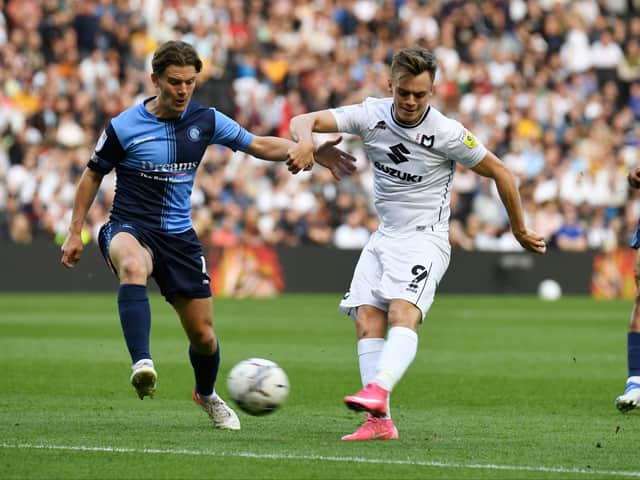 <p>Scott Twine finished with 20 goals to his name in his first season at MK Dons. After being named League One Player of the Season, his signature expected to be hot property this summer</p>