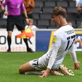 Ethan Robson scored the only goal of the game when Dons beat Portsmouth at Stadium MK. The reverse fixture at Fratton Park would be his last in a Dons shirt before he was recalled by Blackpool