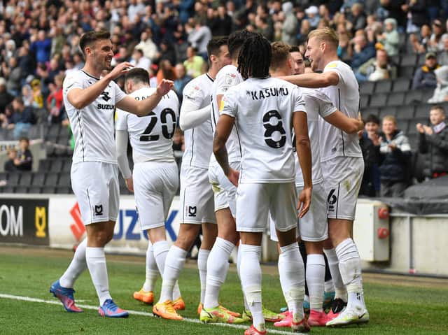 <p>There were ups and downs throughout the season for MK Dons</p>