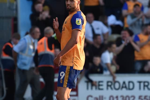 Jordan Bowery found the back of the net in the first leg of the play-off semi-final against Northampton