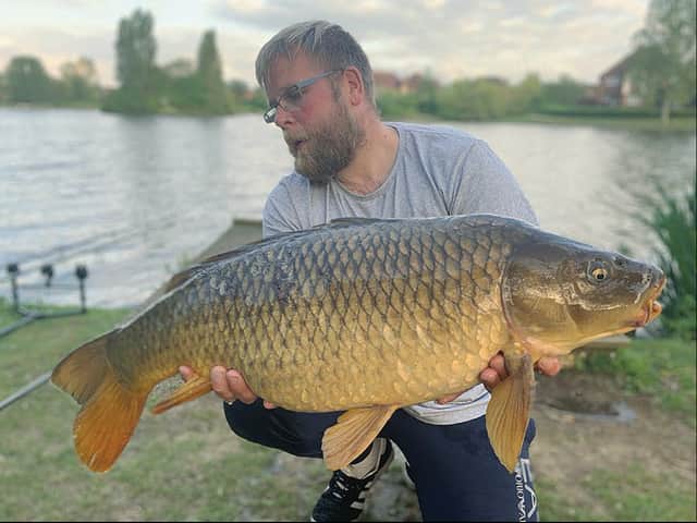 <p>Ben Heslop having a ball on Furzton</p>